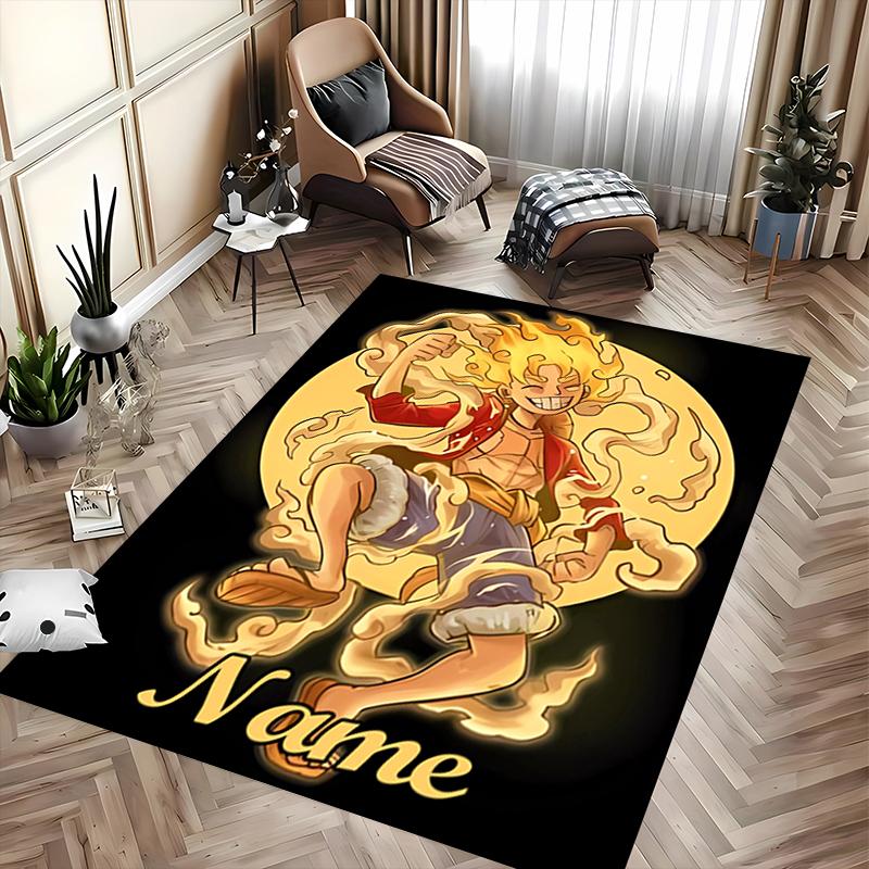 Custom personalization Monkey D. Luffy Area Rug - Perfect For Kitchen, Bathroom,Laundry Room Decor Large Size Available,Gift All Seasons