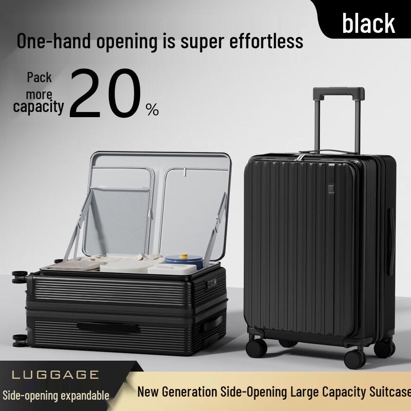 Yuzhan Side-Open Double-Layer Trolley Luggage 28 inch