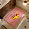 Pink Cute K-Kirbyes Floor Mat Cheaper Anti-slip Modern Living Room Balcony Printed Bedside Mats