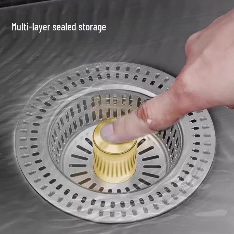 TLXT Stainless Steel Sink Drain Strainer & Stopper 2-Pack