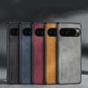 Luxury Sheepskin Leather Business Phone Case for Google Pixel 9 8 7 6 Pro Mobile Back Cover