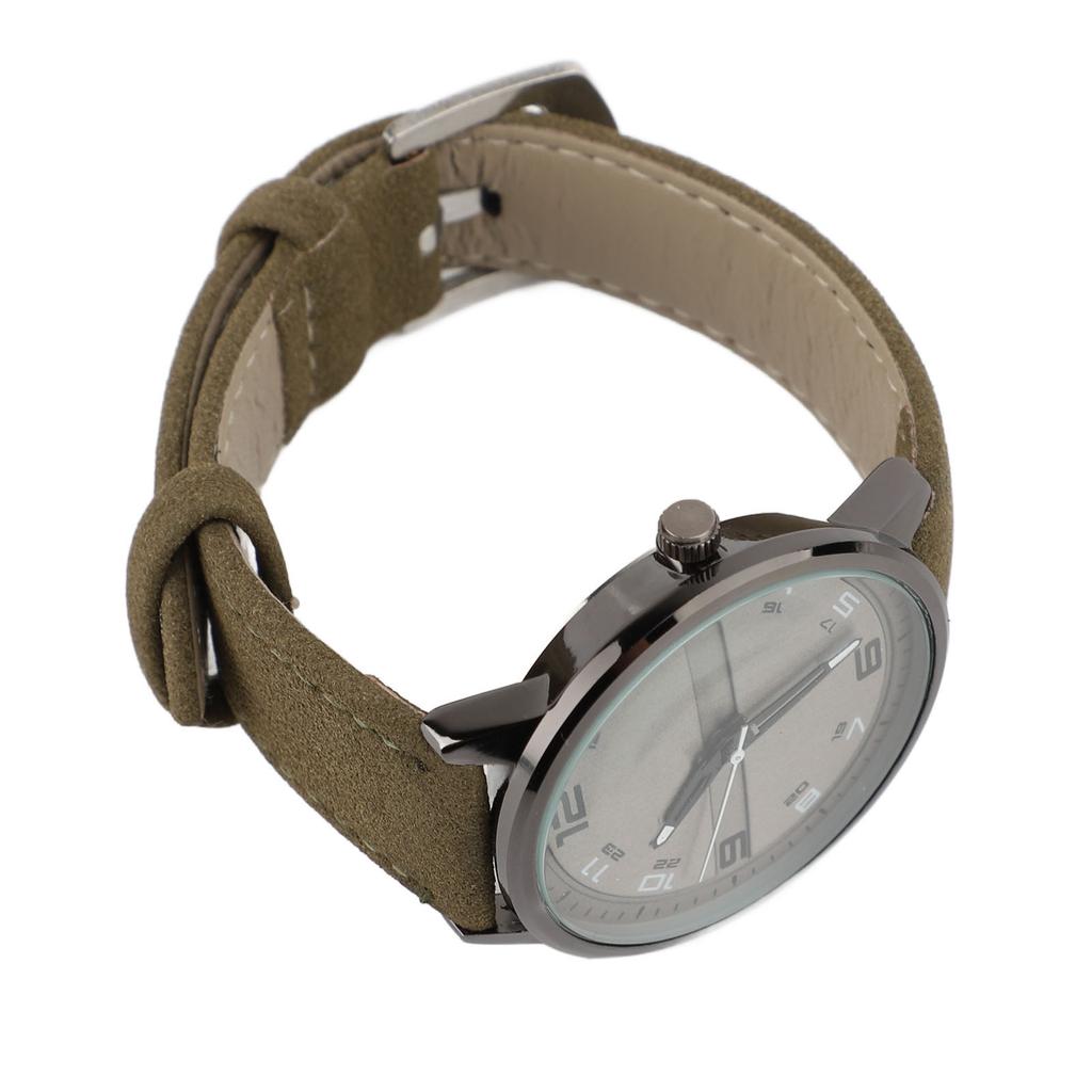 Men Watch Casual Analog Quartz Date Minimalist Fashion Watch with PU Leather Strap for Office Business Dates Parties OD