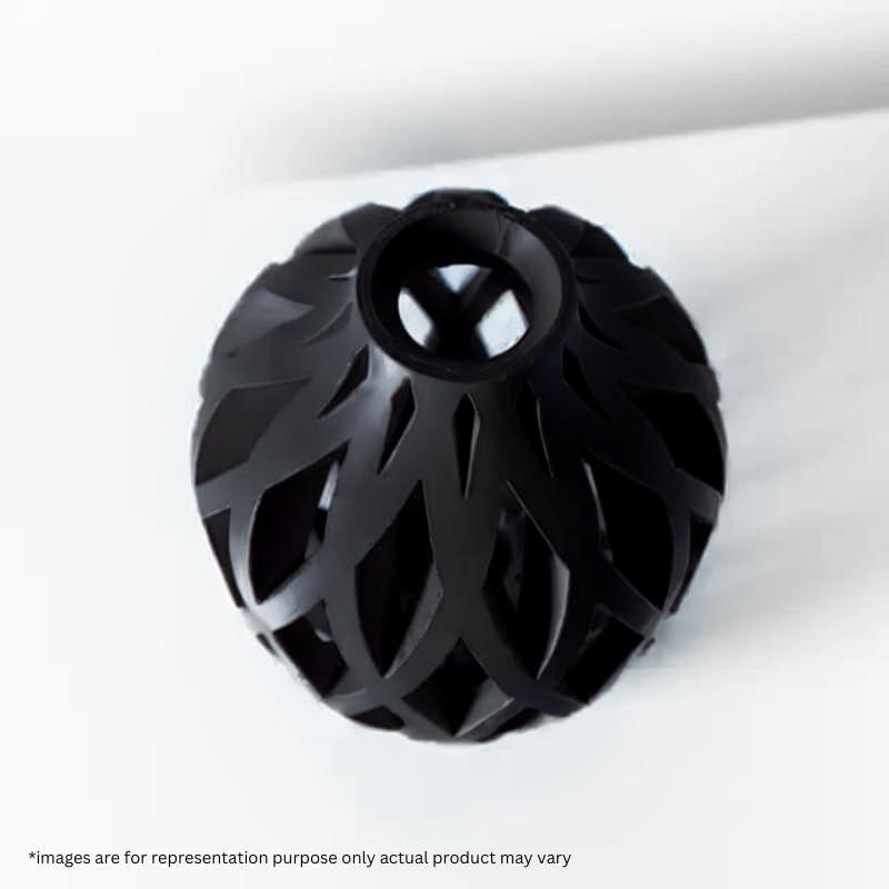 The Oyster Vase  - Elegant 3D Printed Decor Eco-Friendly PLA, Perfect for Modern Interiors (Jet Black)
