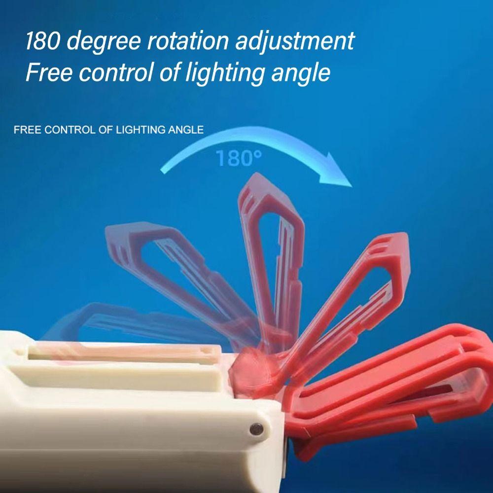 Double Light Source LED Hat Light USB Cap Clamp Light Rechargeable Headlamp  Hiking Adventures