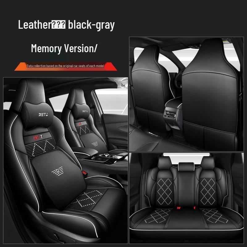 Changan UNI-T Sports Leather Car Seat Cushion Cover - All-Season Full Set