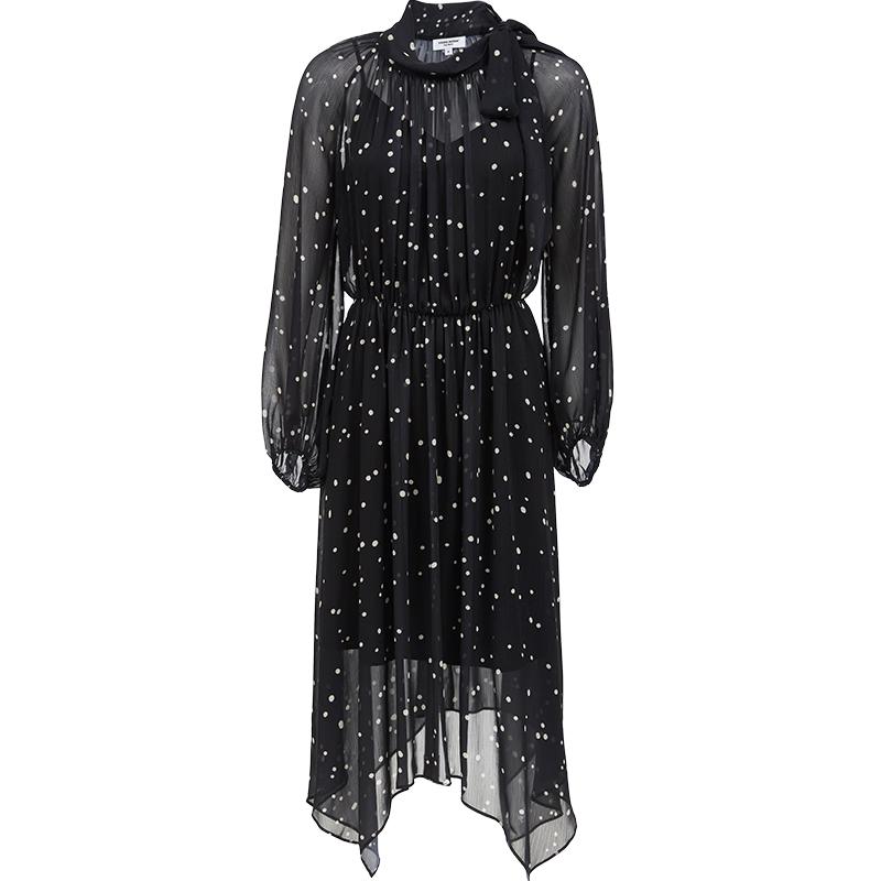 

VEROMODA Polka Dot Print Tie-Strap Two-Piece Dress M