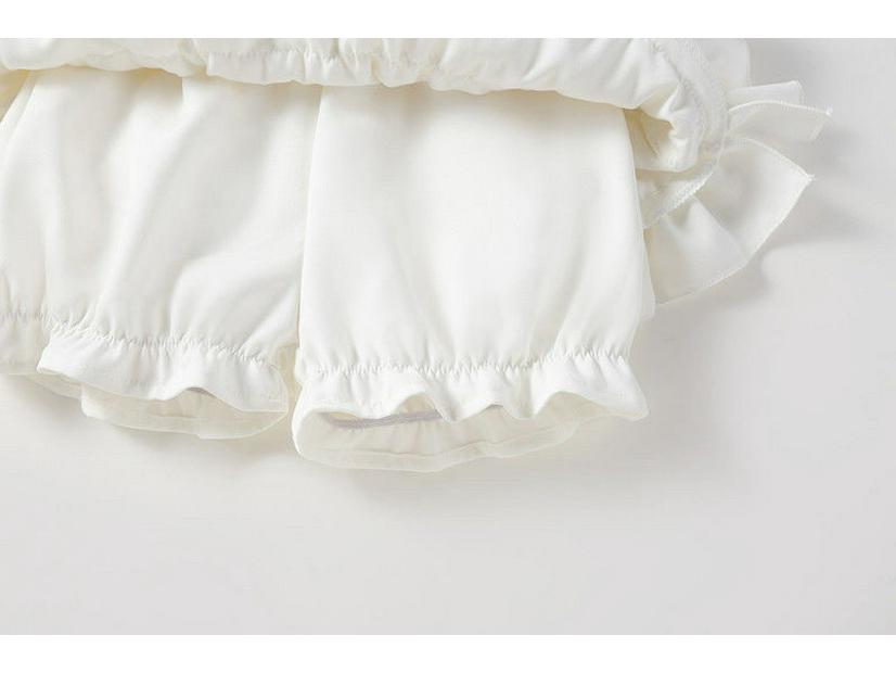 Girls' Black Velvet Layered Puffy Skort - Princess Style, Anti-Exposure, Spring/Autumn Korean Edition