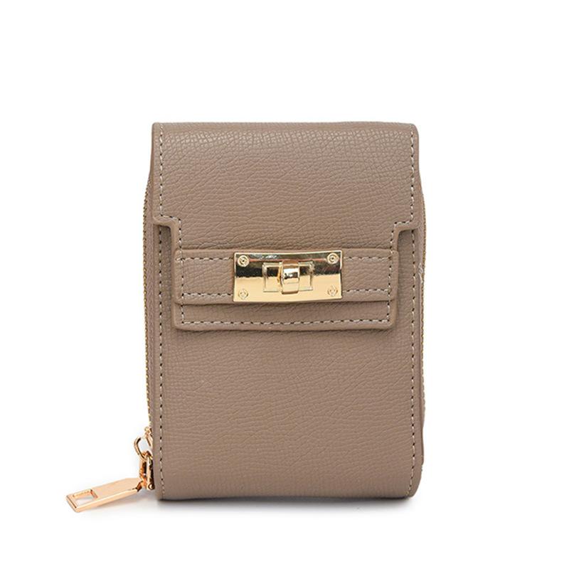 Women's Wallet Women's Small Wallet Women's Simple Texture Folding Fashion Short Clutch Wallet
