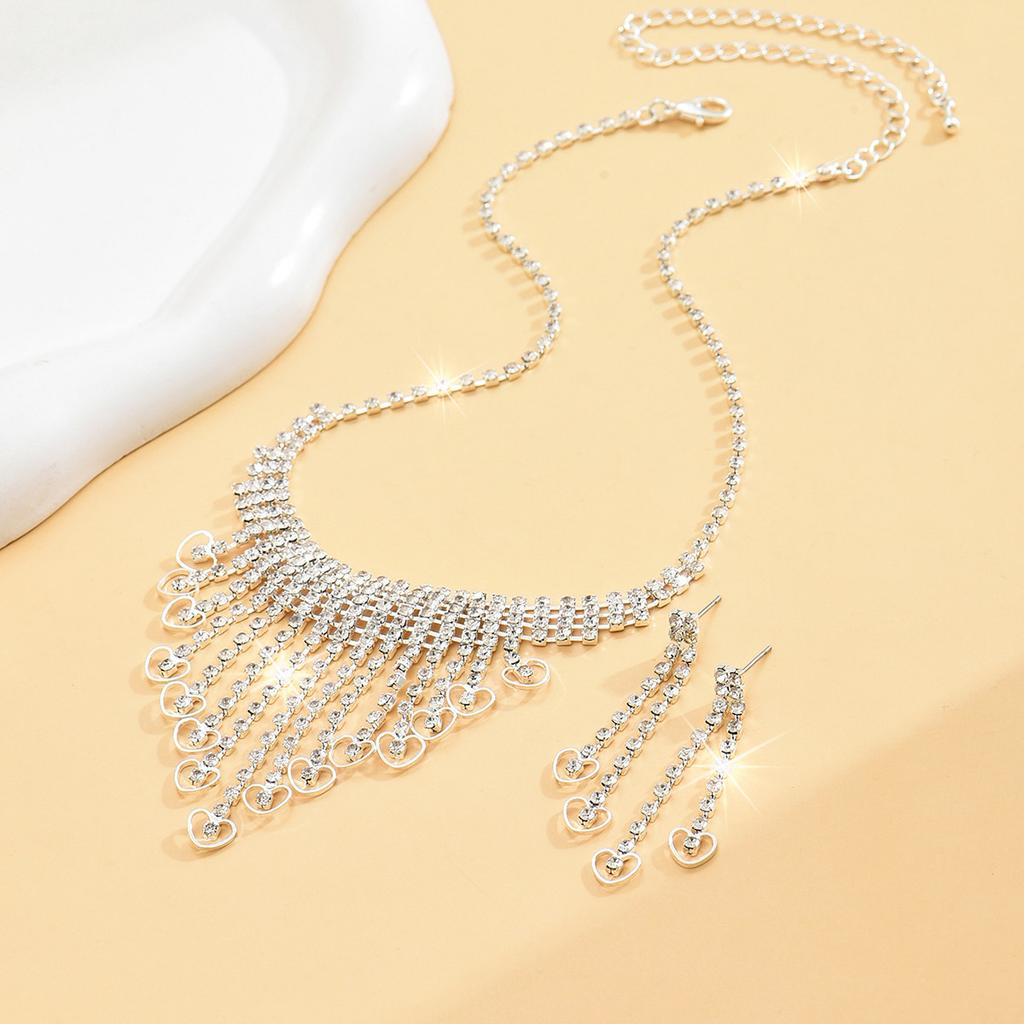 Bridal Suit Jewelry Necklace Earrings Bright Suit Women'S Wedding Evening Dress Clothing Women'S Accessories