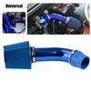 Kit Blue Cold Air Intake Filter Induction Pipe Power Flow Hose System Accessorie