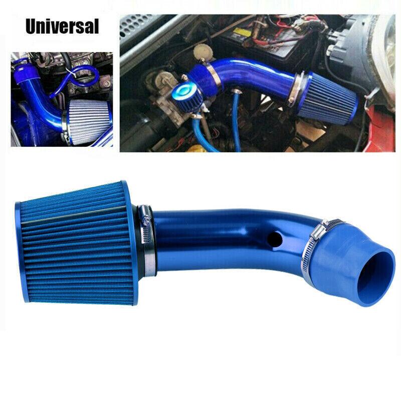 Kit Blue Cold Air Intake Filter Induction Pipe Power Flow Hose System Accessorie