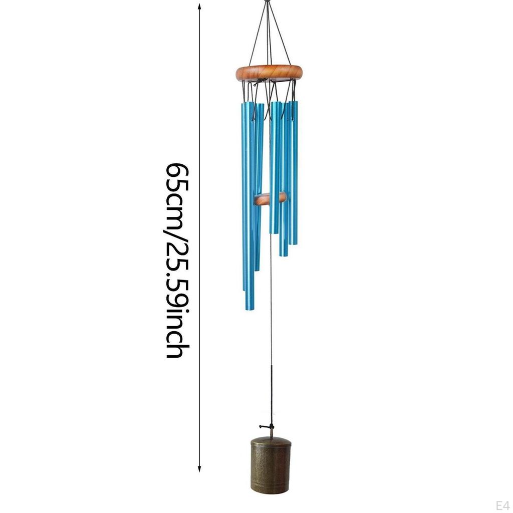 Metal Wind Chime 26 inch Waterproof Deep Tone Hanging Ornament Memorial Windchime for Outdoor Sister