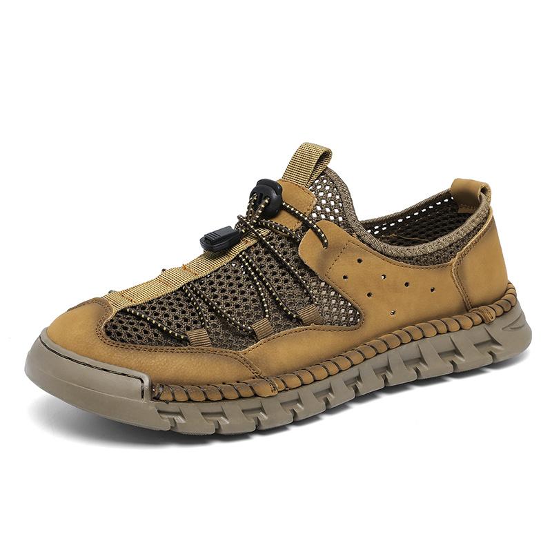 Summer Men's Mesh Shoes Breathable Hollow Outdoor Sneakers Men's Non-Slip Shoes