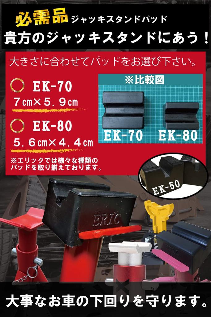 EK-70 Gummipuffer für Wagenheber-Ständer, Verbesserte Haltbarkeit, Stabile Wagenheber, EM-124, Gummipuffer, Gummiunterlage (2 Stücke)