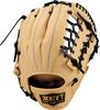 ZETT Youth Baseball Soft Pastel Brown X Black Size BJGB74540F Glove, Steer, All-Around, Left-Handed Throw, (3219), L,