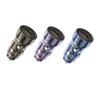 Transparent Mini Car Charger for Samsung: Dual Port Super Fast PD+QC Mobile Phone Flash Charging
