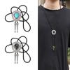 Bolo Tie for Adult Western Cowgirls Metal Necktie Rope Cord Pendants Necklaces Braids Jewelry for Women Teen Girls