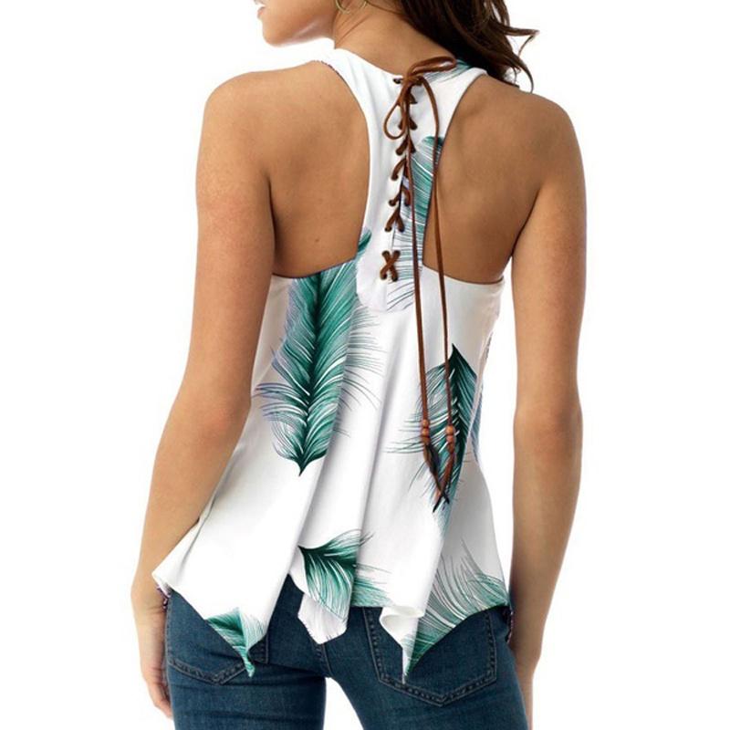 Elegant Women's Fashion Off Shoulder Tops With Spaghetti Strap And Floral Print