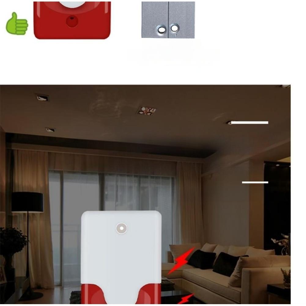 Wired Door Magnetic Alarm 100dB Sound Light Siren For Fire Safety School Office Commercial Building Security System