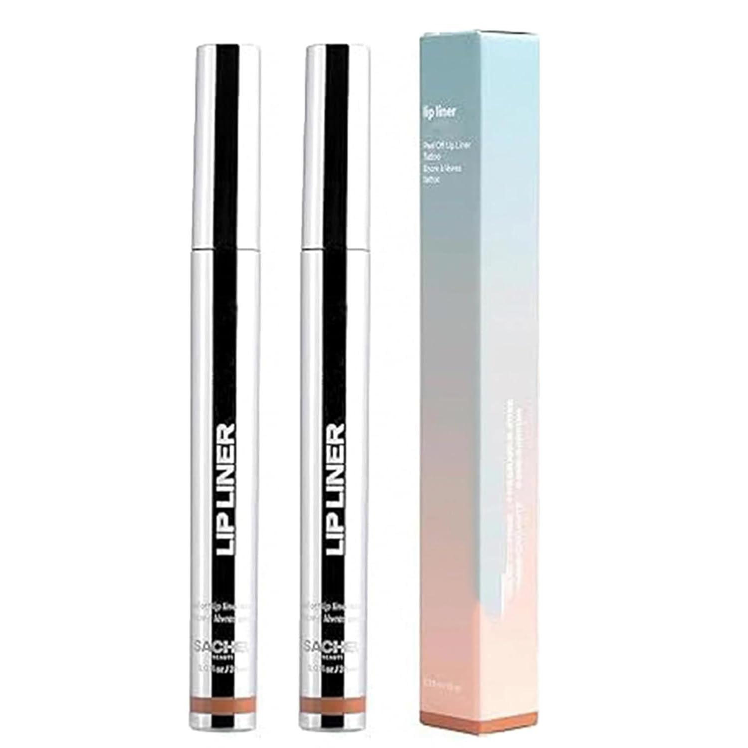 

2 съемных карандаша для губ, съемный карандаш для губ, ручка для подводки губ в подарок (Красная Победа