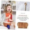 MAGICLULU Kitchen Wooden Spoon Holder Wood Spoon Stand Spoon Dish Dinner Scoop Tray Spoon Holders Spatula Rest Compact Scoop Holders Serving Wood