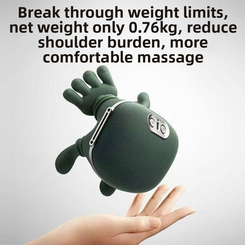 Bionic Hand Electric Neck Massager Heating Compress 4D Kneading Massage Pillow Shoulder Massager Wireless USB Rechargeable