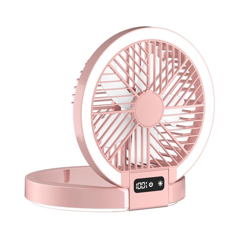 

Ultra-Thin Smart Folding Lamp & Diffuser with Rechargeable Fan and Night Light