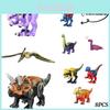 Bunte Jurassische Beutel-Dinosaurier Bausteine 8 Sorten Intelligentes Spielzeug