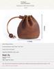 Vintage Genuine Leather Small Coin Purse - Mini Handheld Wallet in First Layer Cowhide