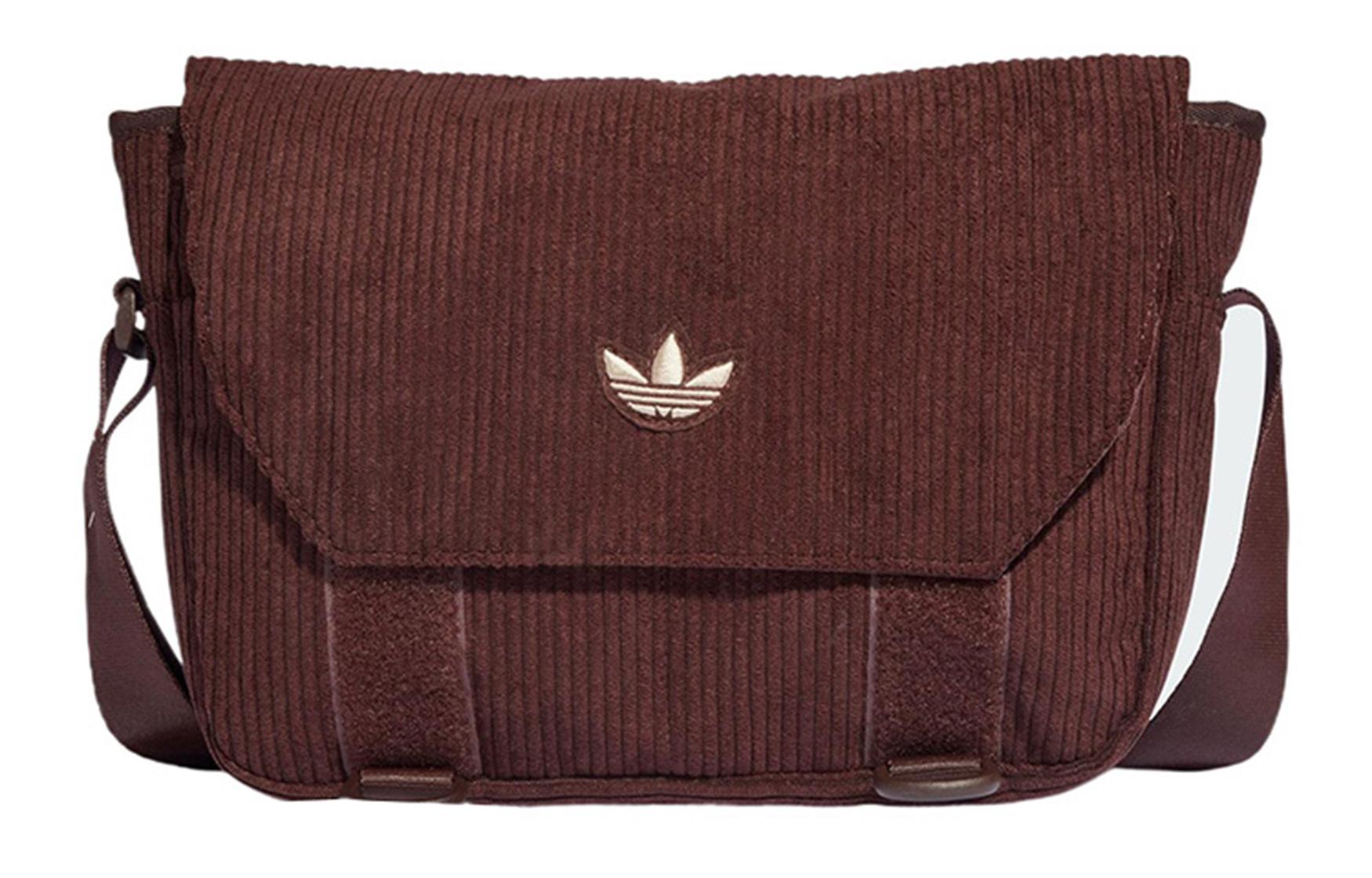 

Adidas Originals Trefoil Corduroy Crossbody Bag, Shoulder Bag Regular Unisex Dark Brown IQ3519