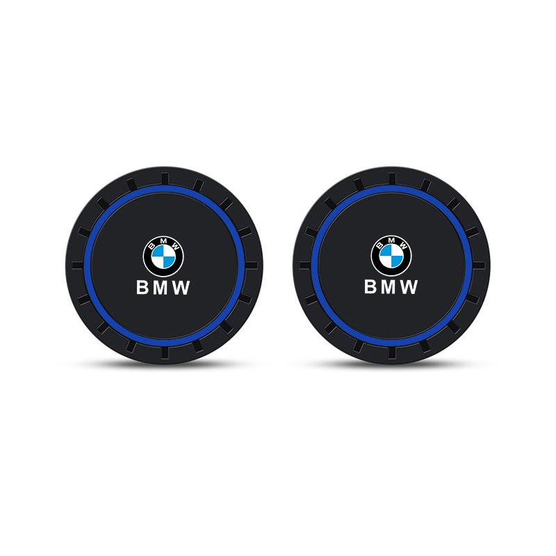 2pcs Car Coaster Non-Slip Silicone Mat For BMW E39 E46 E90 E60 F10 F11 F20 F30 F34 F01 G20 G21 G31 G38 G60 X1 X3 X5 X7 Accessory ydsh92