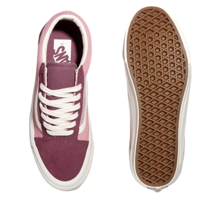 Vans Old Skool 36 Casual Comfortable Low-Top Skate Shoes Unisex Sneakers Purple White Pink VN000CT9PLU1