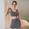 High Support Front Zipper Shockproof Yoga Bra for Running