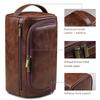 Leather Toiletry Bag for Men Women Kit Mens Hanging Toiletry Bag Travel Toiletry Bag for Traveling Large Cosmetic Bag for