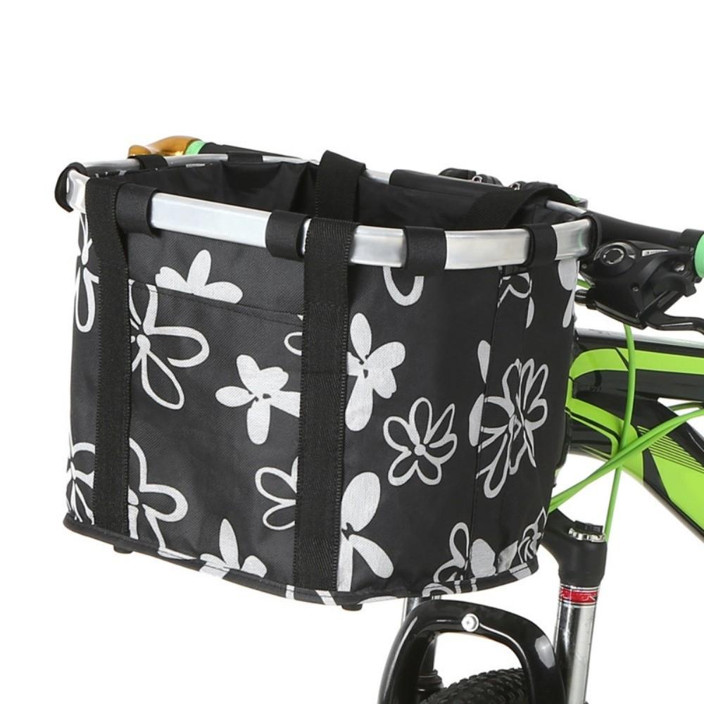5KG Load Capacity Bicycle Front Basket 2 in 1 Design Handlebar Hanging Bag for MTB Cycling