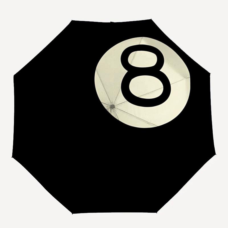 

1PC Eight Ball Automatic Open/close, All-Season Portable Folding Umbrella for Women & Men yy250919162