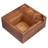 Holz Kaffee Tamper Siebträger Stehen AntiSlip Kaffee Knock Box Tamper Halter für Kaffeemaschine