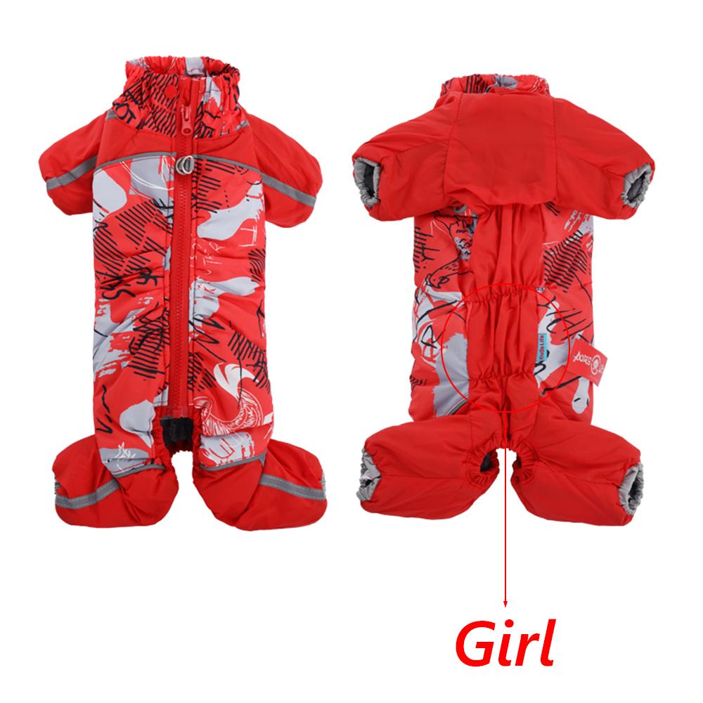 Winter Warm Male Female Dog Jumpsuit for Small Dogs Puppy Pomeranian Poodle Rompers Waterproof Pet Overalls Mascotas Clothes