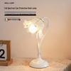 Pastoral Study & Bedroom Night Light: Eye-Friendly Internet Celebrity Table Lamp with Floral Design