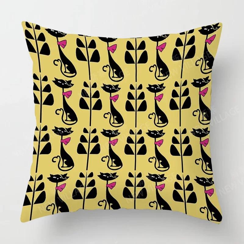 Nordic Fall Home Decor Autumn Throw Pillow Case Sofa Cushion Cover Modern 45x45cm 45*45 50x50 60x60cm 40*40 40x40 Geometry 60*60