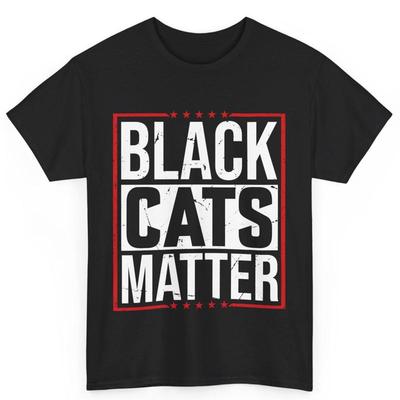 Bawełniany T-shirt Czarne Koty Mają Znaczenie