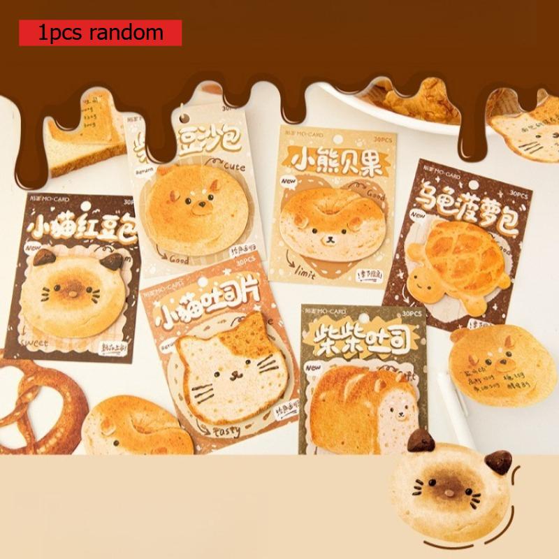 

Office School Supplies Bread Story Cute Cartoon Alien N-Time Student NoteS Message Paper Memo Pad Kawaii School Stationery Gift