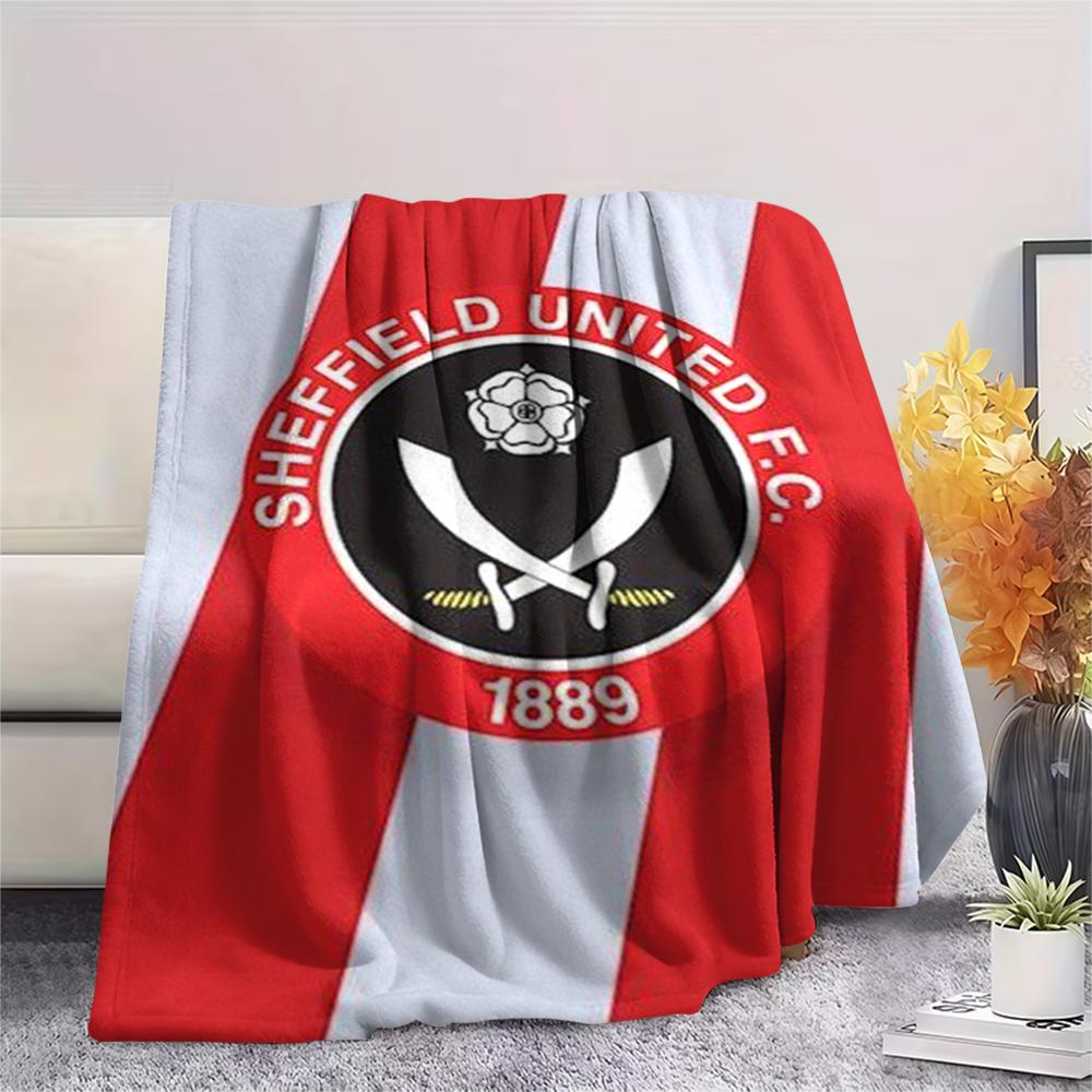 1 Pezzo Coperta in Flanella con Stampa Sheffield United FC, Alta Qualità Confortevole per Tutte le Stagioni, Arredamento per la Casa, Calore e Comfort, Perfetta per Regali di Natale