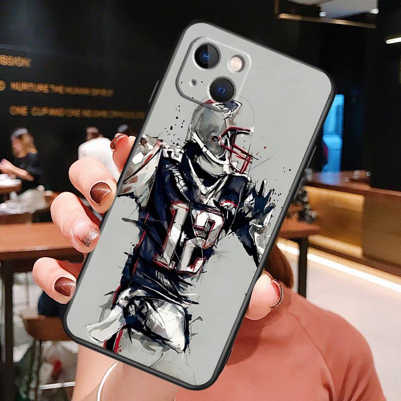 American Football Phone Case For iPhone 16 Pro Max 15 14 12 11 13 Pro Max Plus 12 13 Mini XR 16e Funda Silione Cover