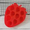 Strawberry Ice Cube Tray Strawberry Silicone Moulds For Chocolate Candy Cake Cupcake Soap Baking Jello Cookie Wax Crayon Melts