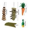 Bird Toy Tearing Chewing Toy for Teeth Wood Molar Toy Cluster Cage Hamster Toy