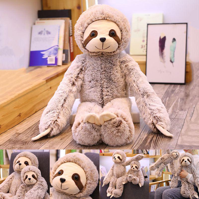 Adorable 50/70cm Sloth Plush Stuffed Toy Animal Soft Doll Perfect For Kids Gifts