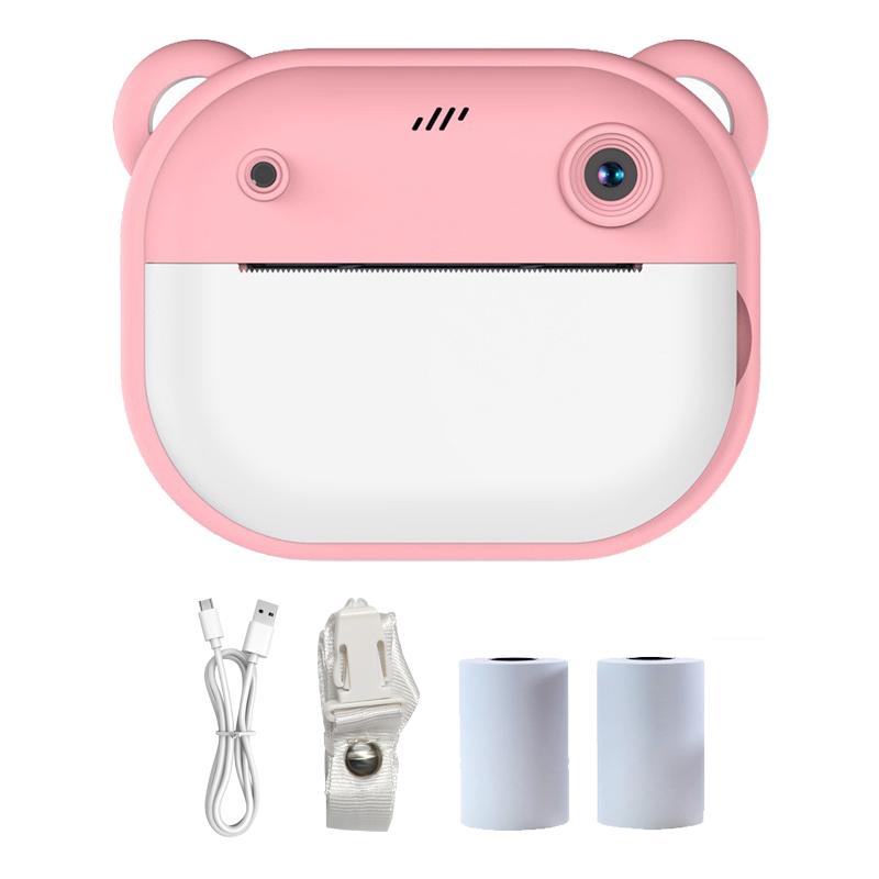 Children Thermal Print Camera Toy Wireless Bluetooth Inkless Instant Print Photo Note Camera Kids Early Education Study Toy Gift