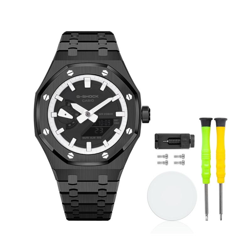 CASIO Custom Collection Quartz Movement Unisex Black Dial GA-2100-1A1(Team788-- ) Black White