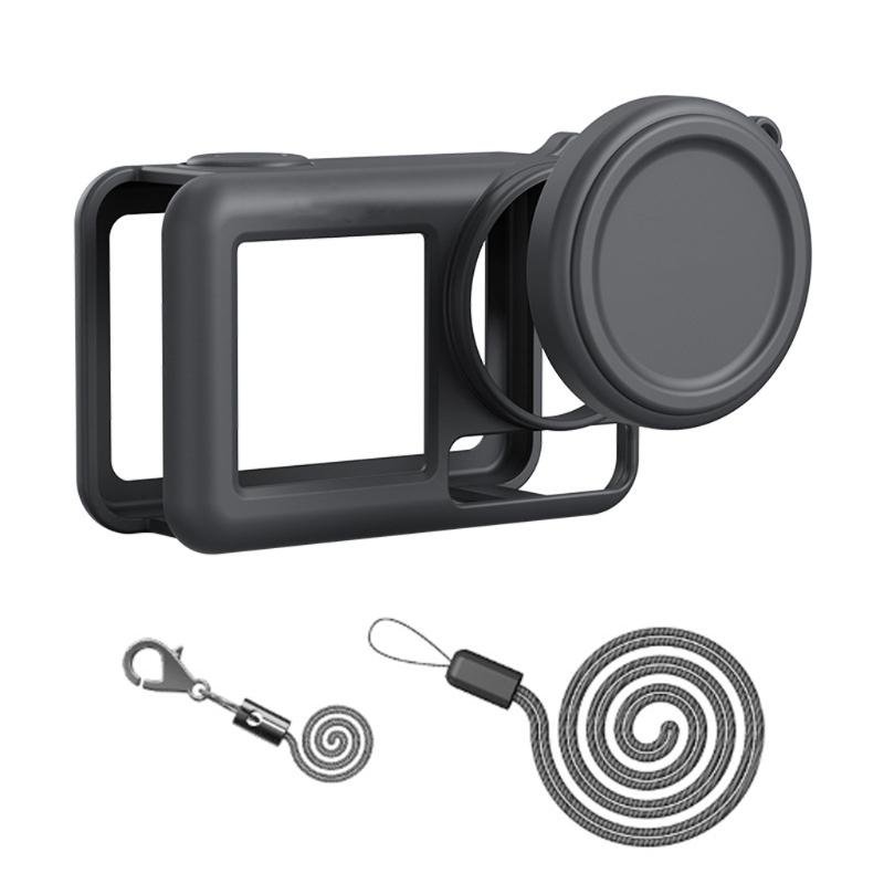 

Protective Silicone Skin Case Plus Lens Cover and Lanyard for Action 5Pro Camera Accessories
